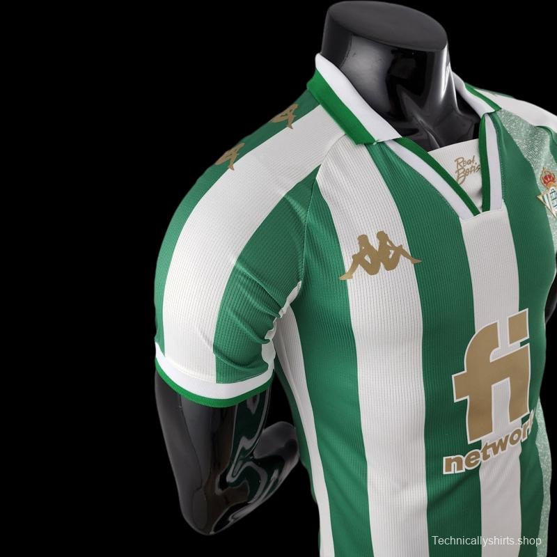 Player Version 22/23 Real Betis King's Cup Version Home Soccer Jersey