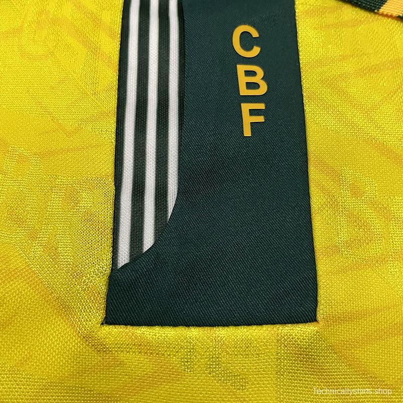 Retro 91/93 Brazil Home Soccer Jersey