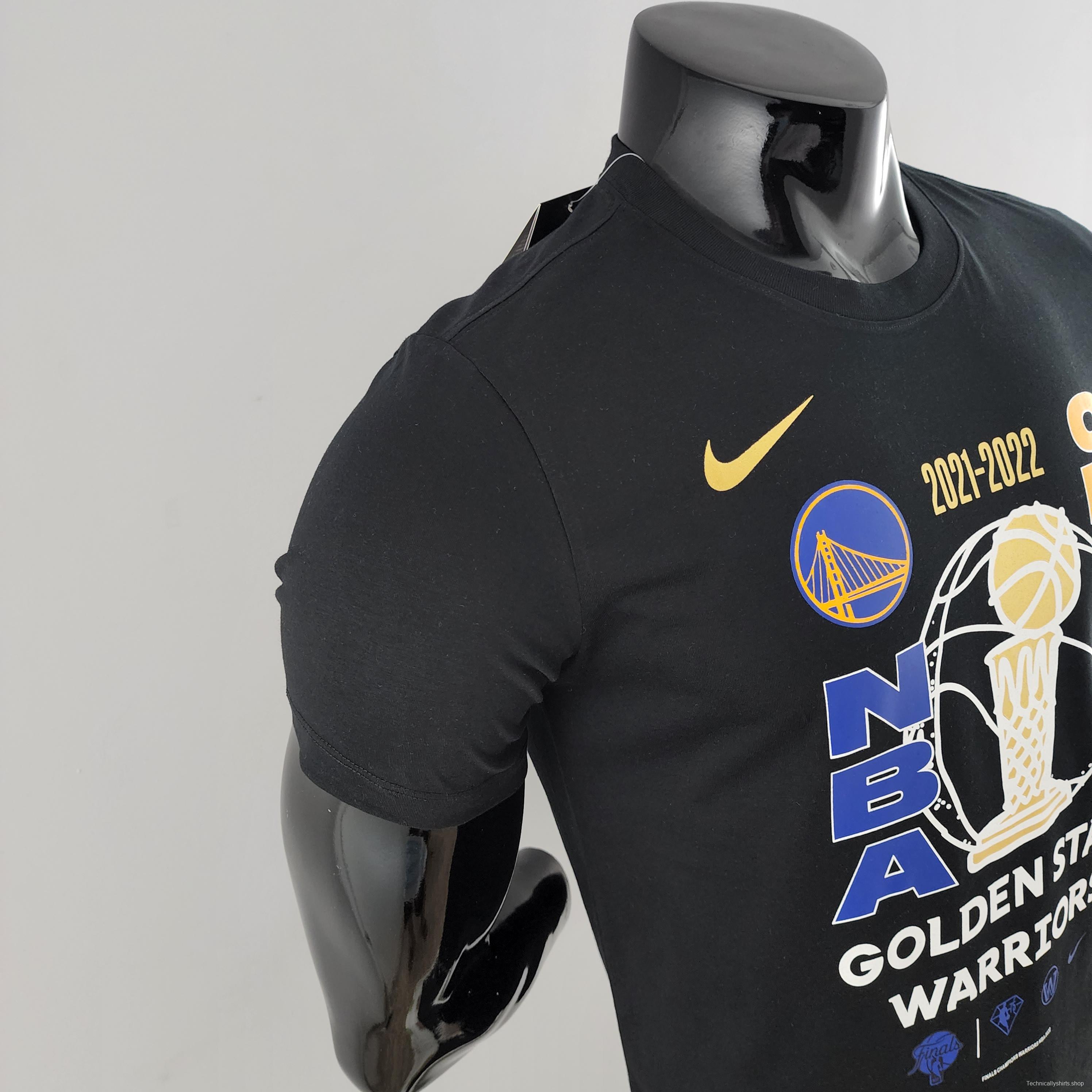 NBA Golden State Warriors Championships Black T-shirts #K000182