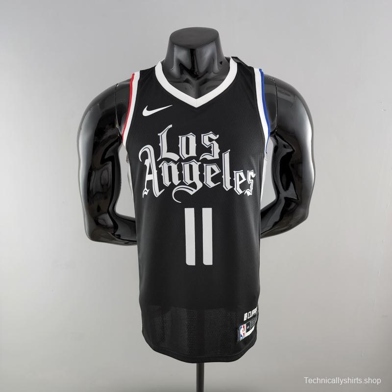 WALL#11 Los Angeles Clippers Black NBA Jersey