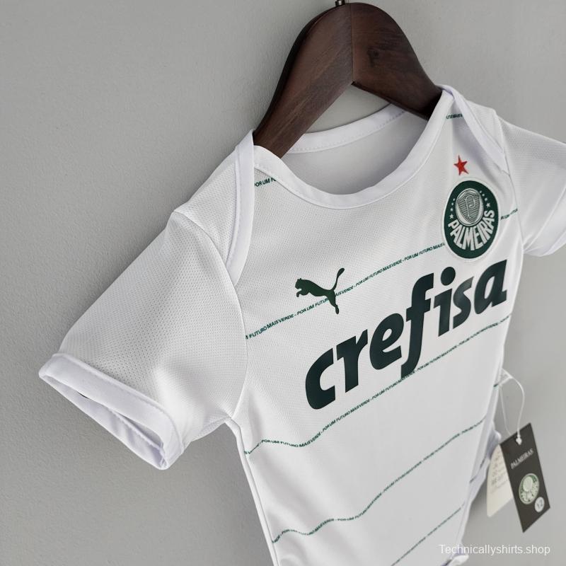 22/23 Palmeiras Away White Baby Jersey 9-12 MONTH KM#0034 9-12 Soccer Jersey