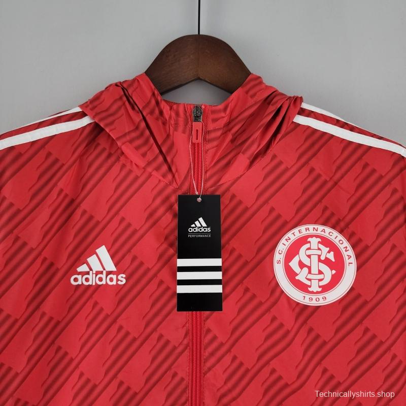 2022 SC Internacional Windbreaker Red White Edge