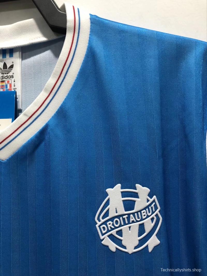 Retro 90/91 Olympique Marseille Away Soccer Jersey