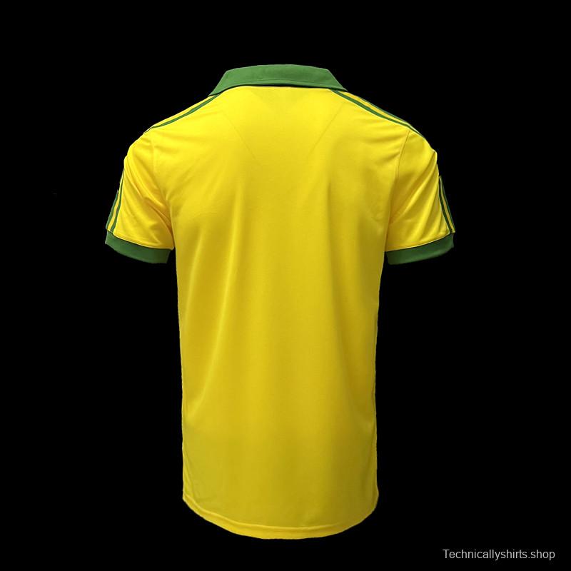 Retro 1978 Brazil Home Soccer Jersey