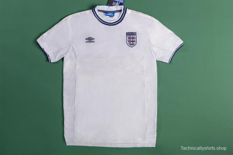 Retro 2000 England Home Soccer Jersey