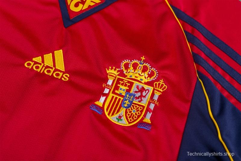 Retro 1998 Spain Home Soccer Jersey