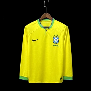 Long sleeve 2022 Brazil Home Jersey