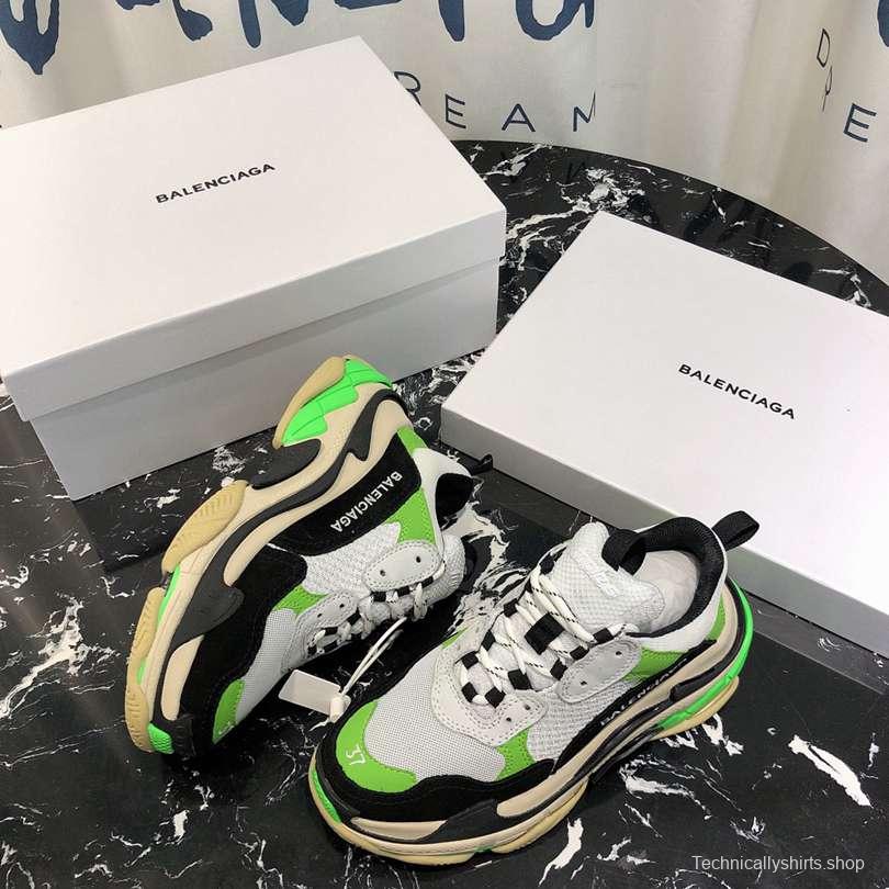 Men/Women Balenciaga Triple S Sneaker Green/Black