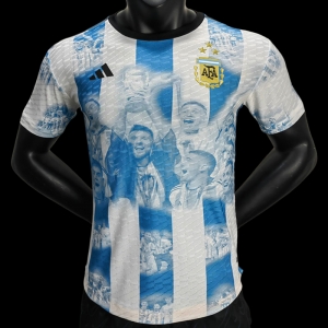 Player Version 3 Stars 2022 Argentina Campeones Mundo Home Special Jersey