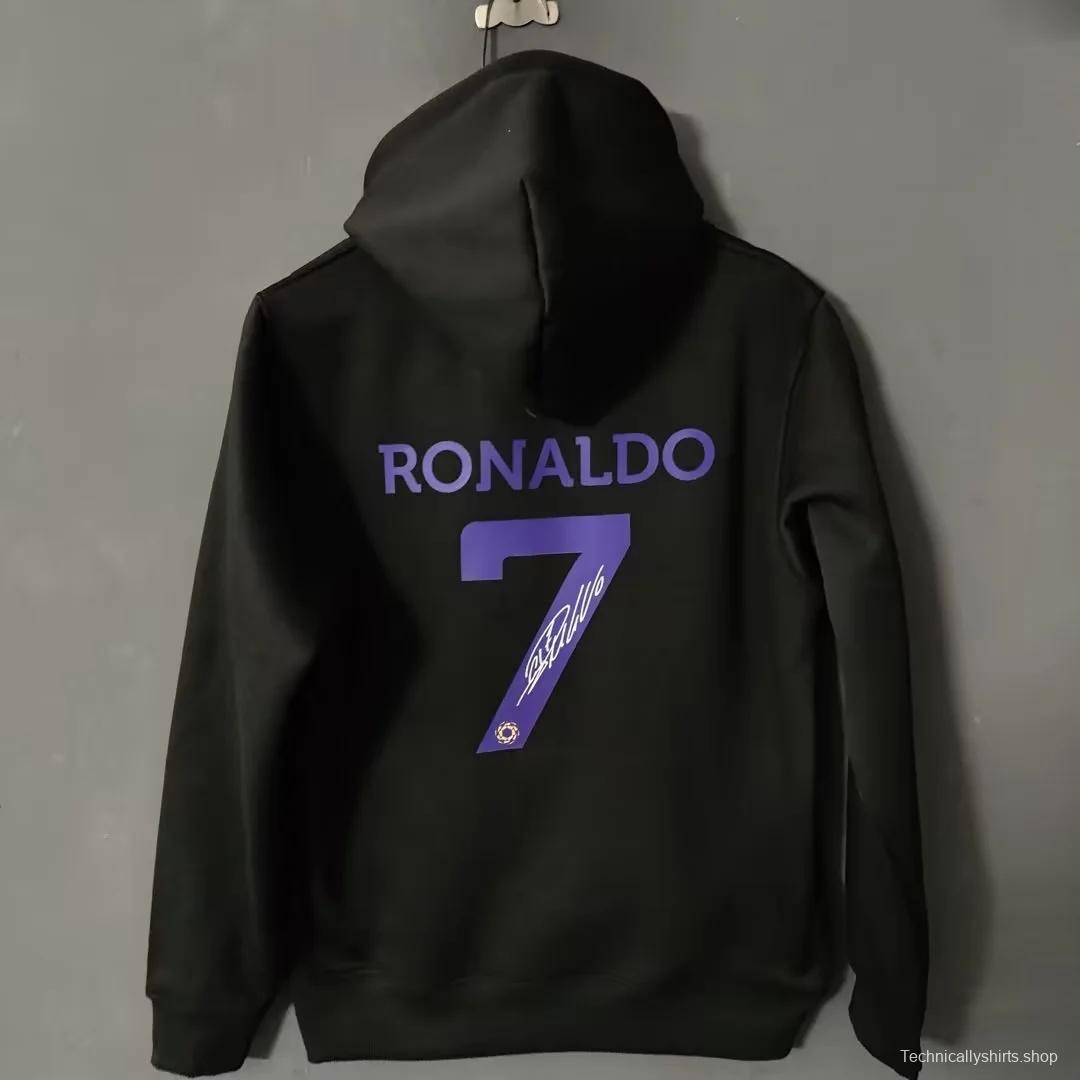 22/23 Al-Nassr FC Home CR7 Ronaldo Black Tracksuit Hoodie