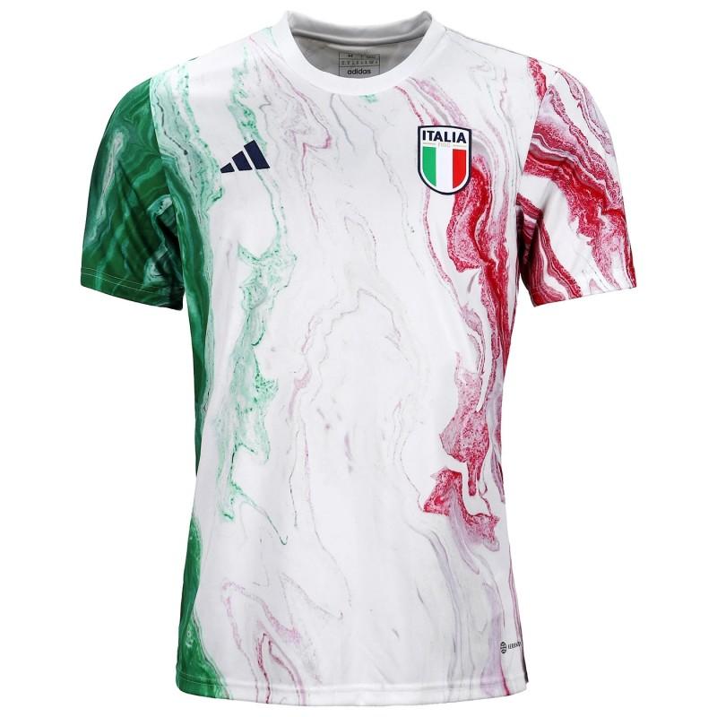 2022 Italy FIGC Pre-Match White Jersey