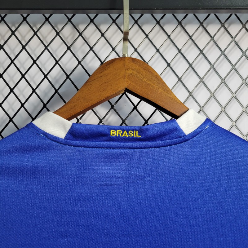 Retro 2006 Brazil Away Blue Jersey