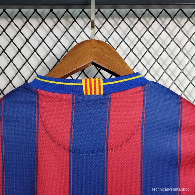 Retro 09-10 Barcelona Home Soccer Jersey