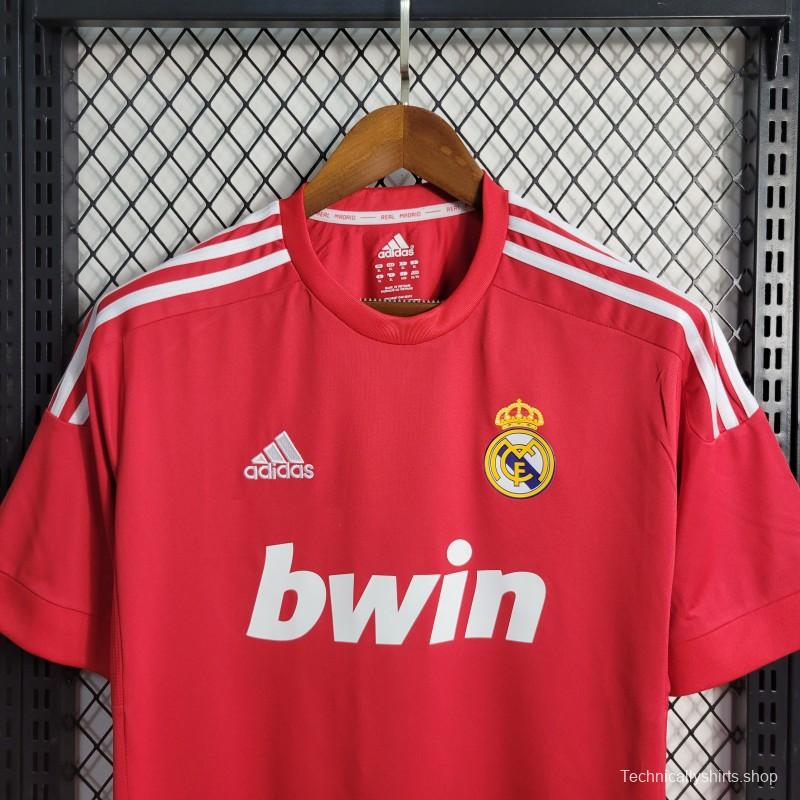 Retro11-12 Real Madrid Away Red Jersey