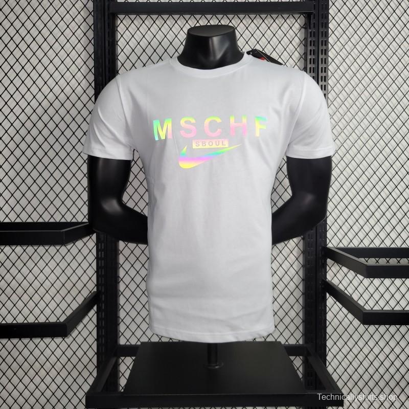 2023 NIKE White T-shirts With MSCHF