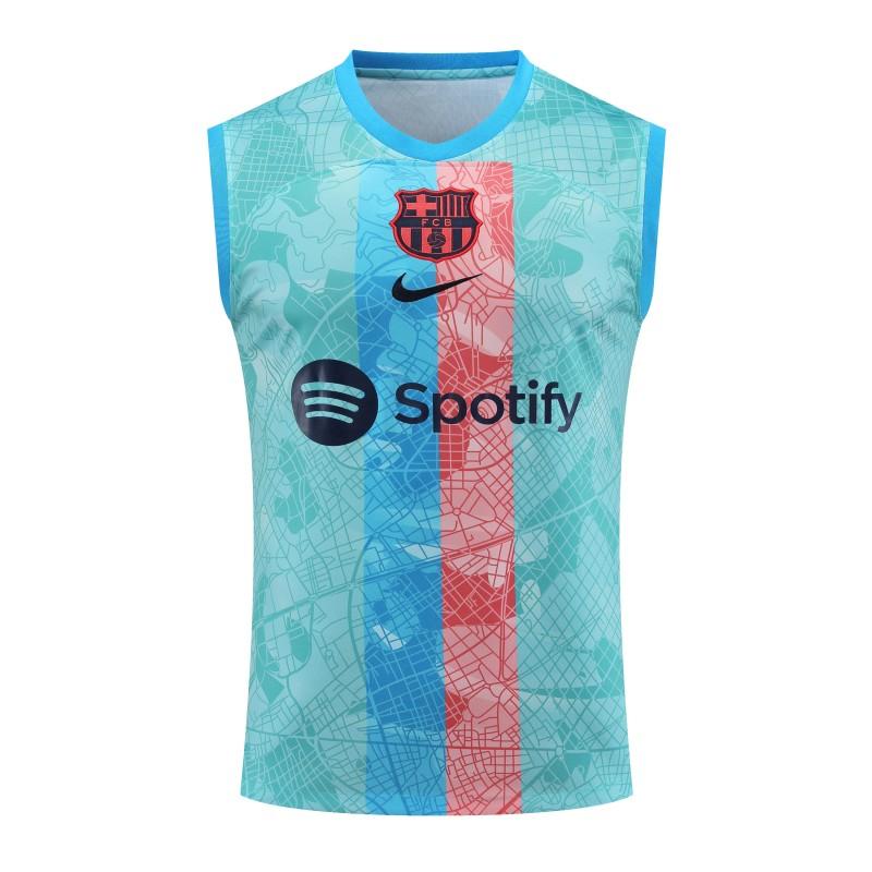 23-24  Barcelona Sky Blue Vest Jersey+Shorts