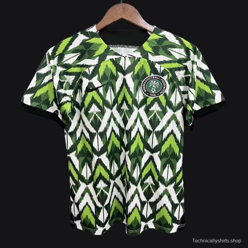 2023 Nigeria Training Jersey Green Special Jersey