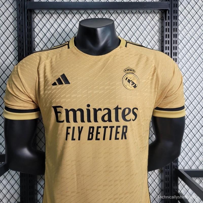 Player Version 23-24 Real Madrid Away Brown Jersey