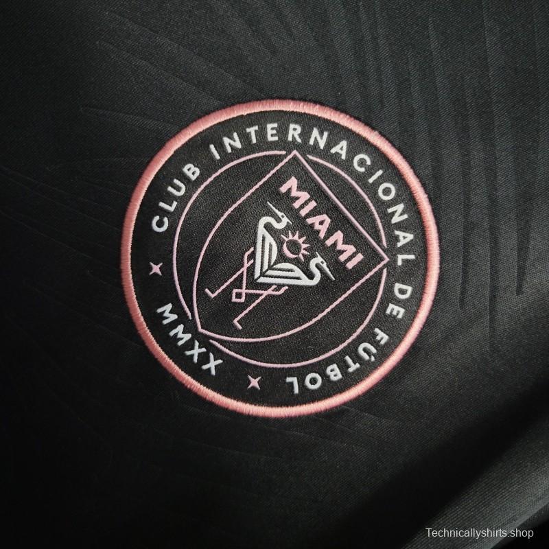 23/24 Inter Miami Away Long Sleeve Black Jersey