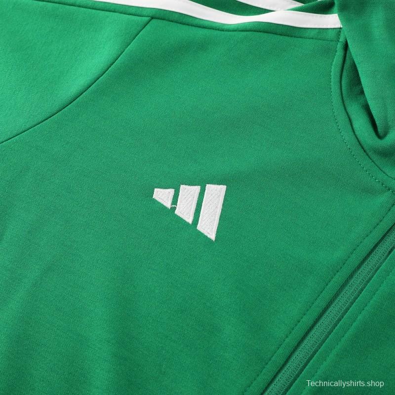 2023 Adidas Green Hoodie Full Zipper Jacket +Pants