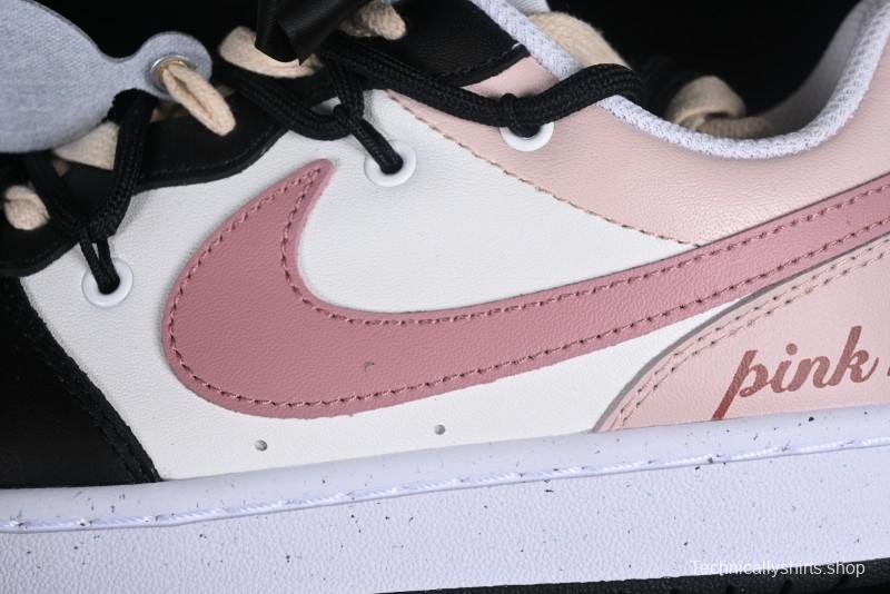 Nike Court Borough Love Rose Pink Non-Slip Wear-Resistant Low-Cut Sneakers