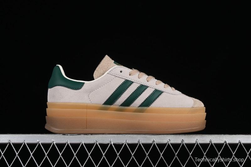 Adidas Originals Gazelle Bold ID7056 Low-Top Sneakers with Thick Sole for Casual Wear, Slip-Resistant and Durable - ID7056