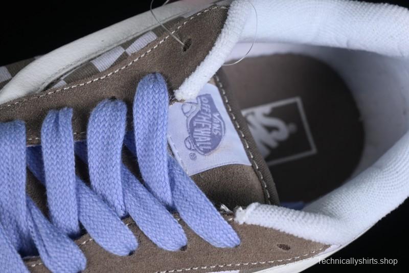 Vans Classics Knu Skool Retro Chunky Sneakers in Light Brown/Lilac Checkerboard - VN0009QC0AK