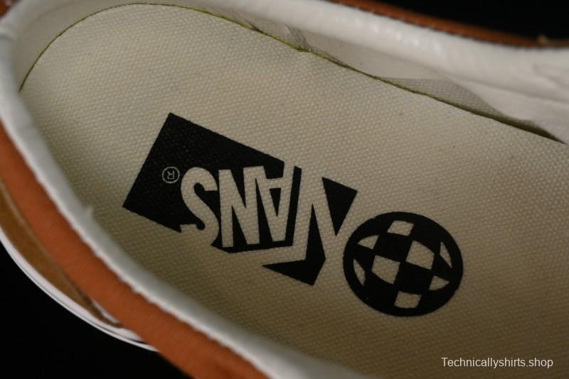 Vans Old Skool Reissue 136 High-End Series Round Toe Orange Canvas Vulcanized Shoes - VN000MT6BKQ