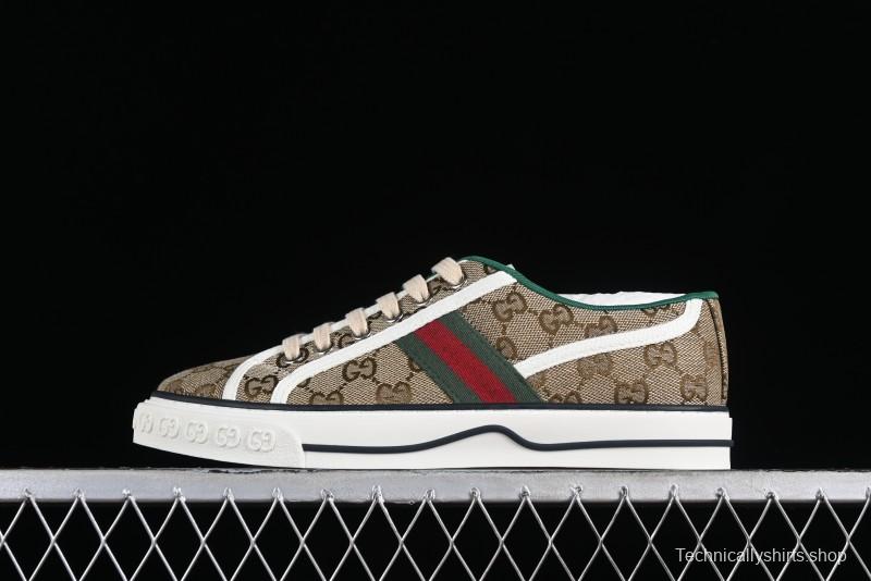 Gucci Tennis 1977 Print Sneaker Retro Casual Canvas Shoes - 02JPO9064