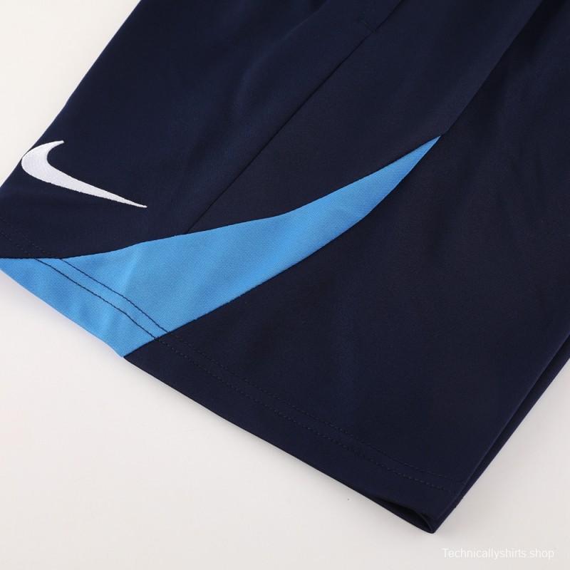 24/25 Nike Navy/Blue Short Sleeve Jersey+Shorts