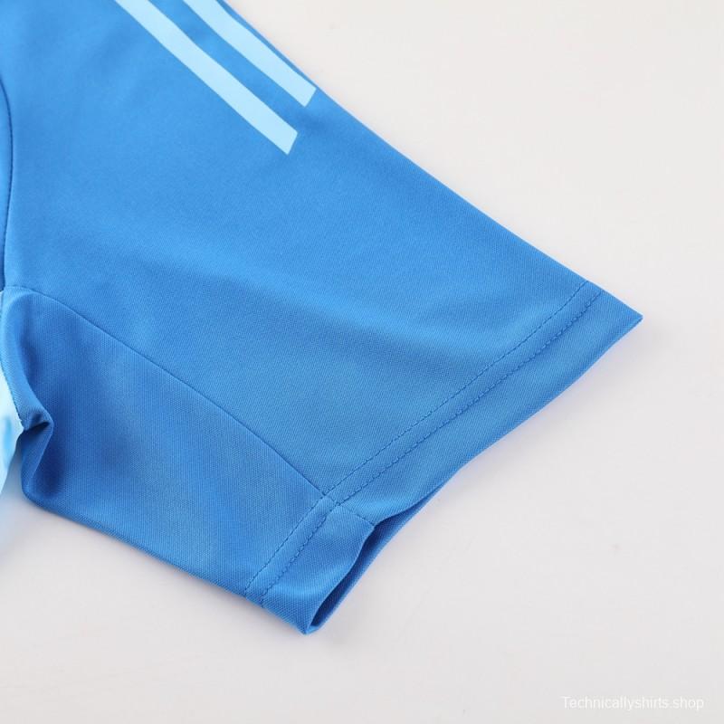 24/25 Adidas Blue Short Sleeve Jersey+Shorts