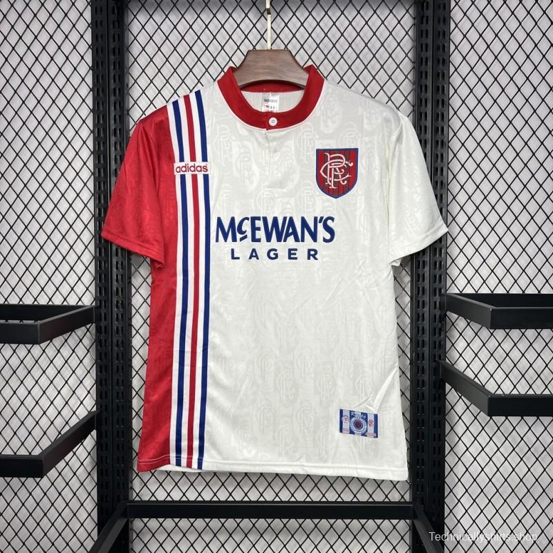 Retro 96/97 Glasgow Rangers Away White Jersey