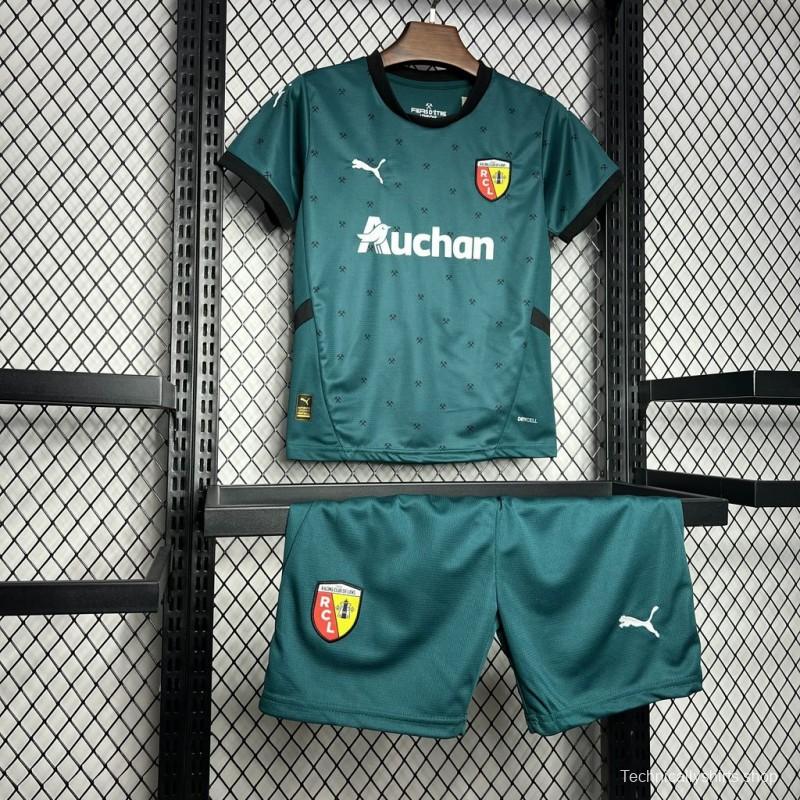 24/25 Kids RC Lens Away Green Jersey