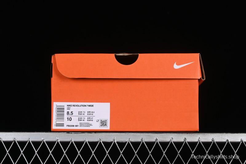 Nike Revolution 7 Wide Low-Top Running Shoes with Breathable Mesh and Durable Cushioning - FB2207-100