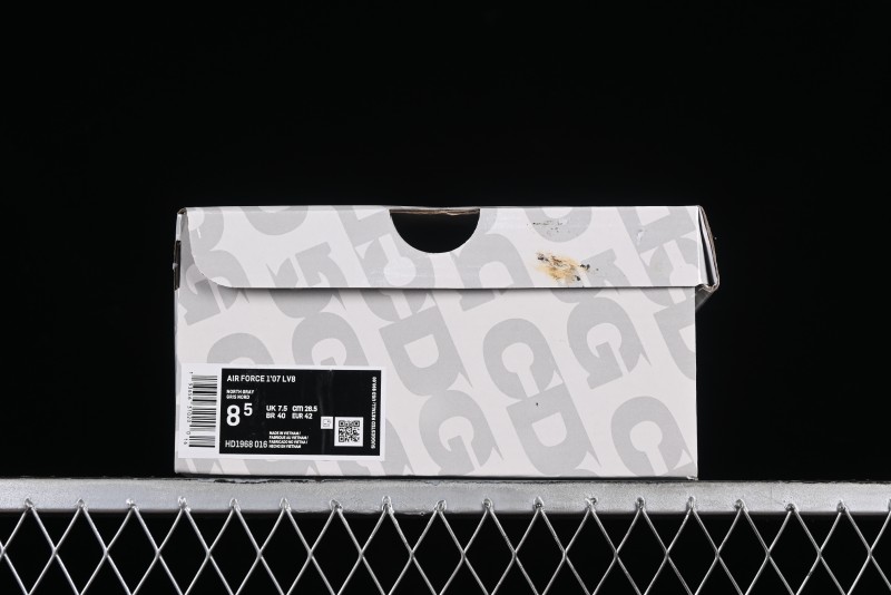 Nike Air Force 1 '07 Low The North Face CDG Collaboration - Light Grey Pigskin Low-Top Casual Sneakers - HD1968-016