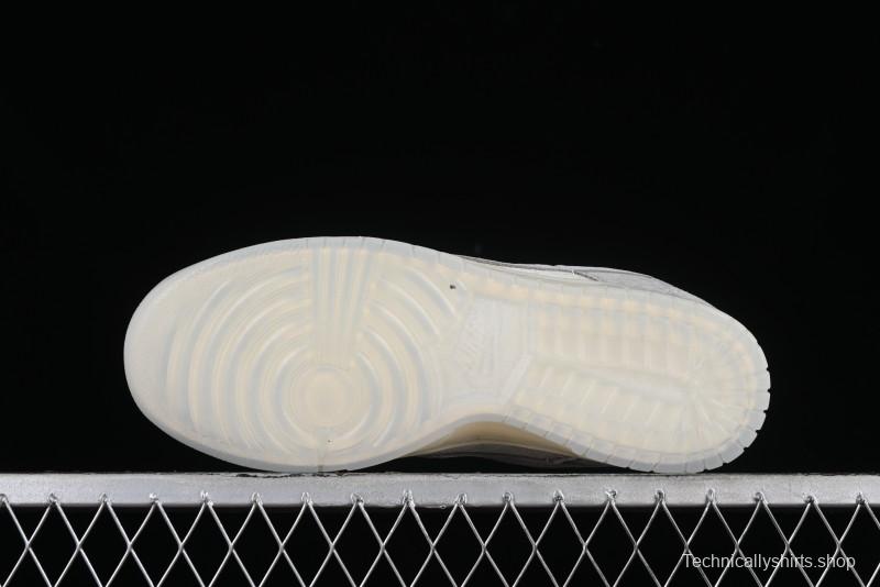 Nike SB Dunk Low LV Collaboration - Beige Grey Crystal Sole Night Light Anniversary High-End Custom Low-Top Casual Sneakers - CR8033-503