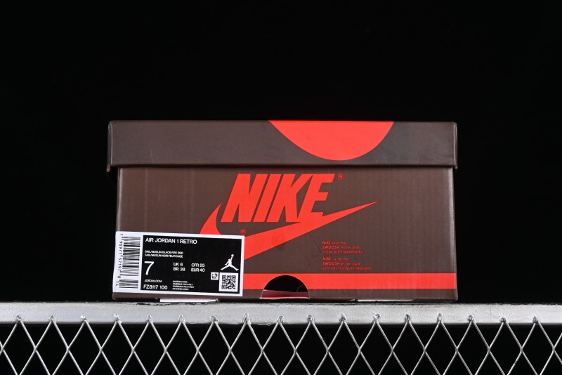 Nike Travis Scott x Jordan Cut The Check AJ1 Basketball Shoes with Velcro Strap - FZ8117-100