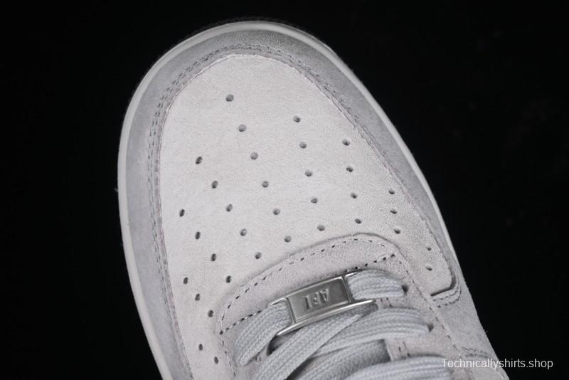 Nike Air Force 1'07 Low The North Face CDG Collaboration - Beige Grey Pigskin Low-Top Casual Sneakers - HD1968-015