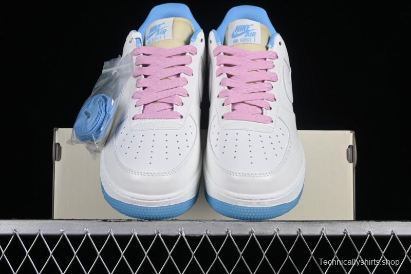 Nike Air Force 1 '07 Low Color-Changing Thermal-Activated White Blue Pink Casual Sneakers - LC5688-001
