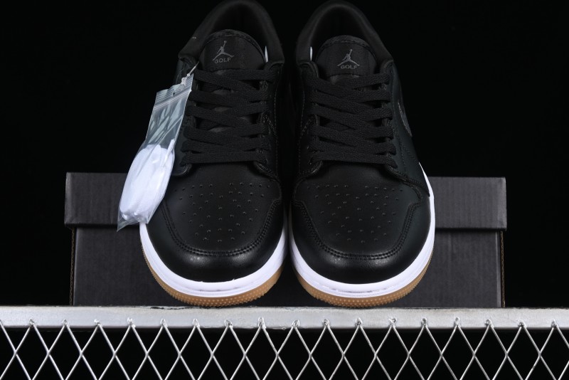 Nike Air Jordan 1 Low Golf Shoes Black Snake Pattern - DD9315-005