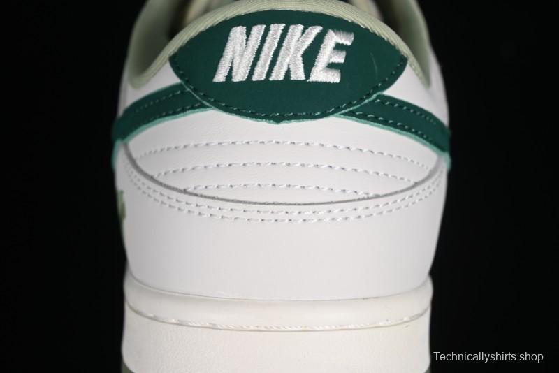Nike SB Dunk Low UN Collaboration - White Green Swoosh Anniversary Custom Low-Top Casual Skate Shoes - DQ1098-359