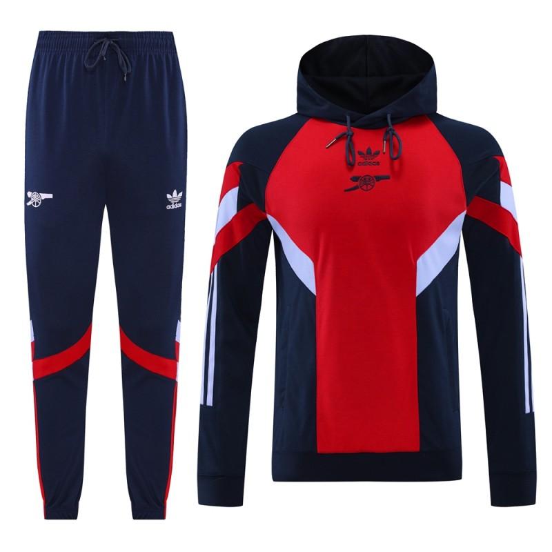 24/25 Arsenal Red/Navy Hoodie Jacket +Long Pants