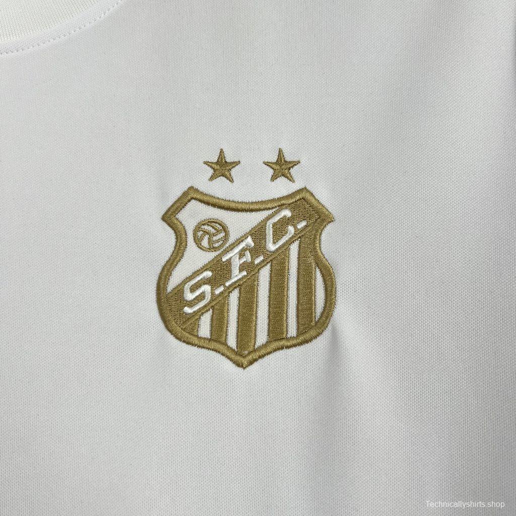 2025/26 Santos Pele 1.000 GOLS White Jersey