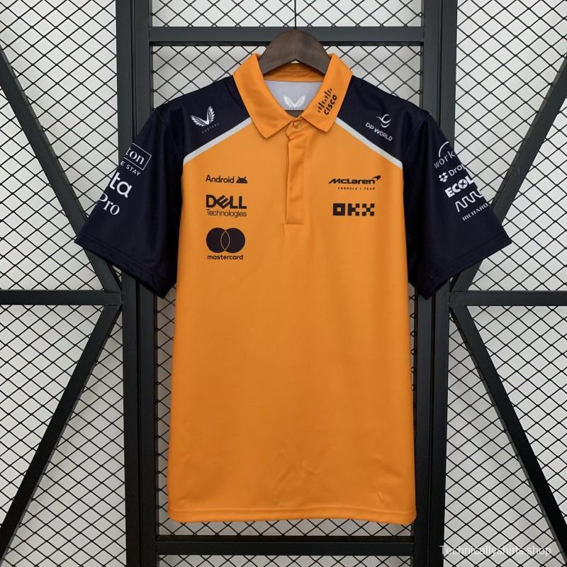 2025 Polo F1 Formula  Orange Mclaren  Jersey