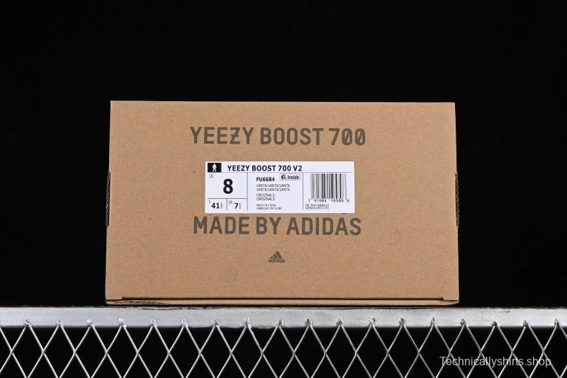 Adidas Yeezy Boost 700 V2 Inertia Running Shoes with 3M Reflective Design - FU6684