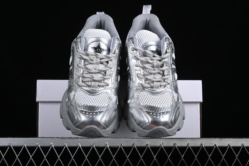 Dior Chrono Round Toe Lace-Up Lifestyle Casual Running Sneakers - 59K GREY