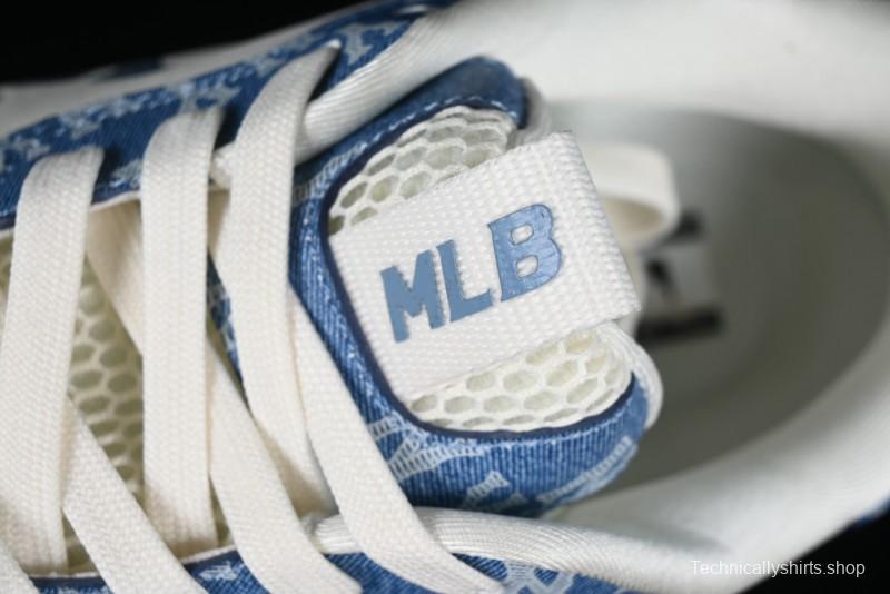 New York Yankees MLB Chunky Runner Denim Monogram Lightweight Casual Sneakers - 3ARNCRD4N50BLS