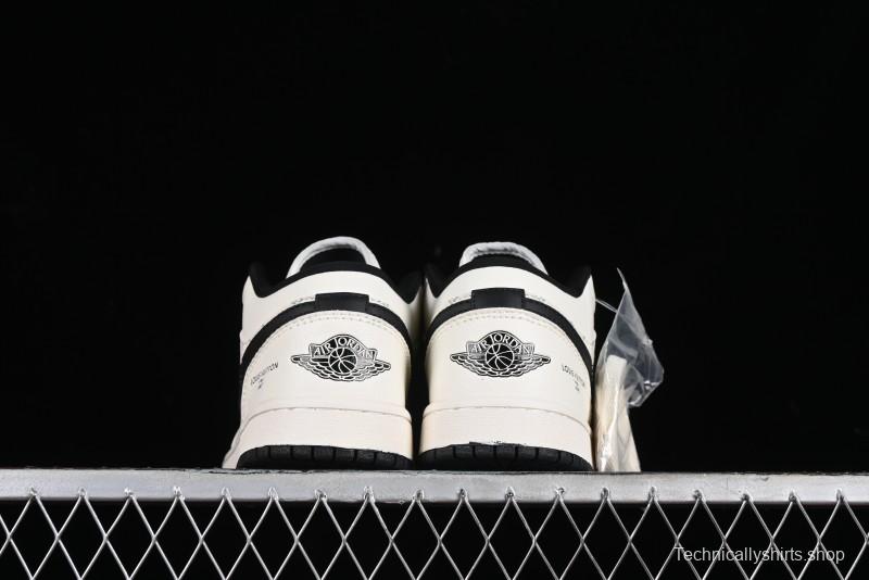 Nike Air Jordan 1 Low LV Collaboration - Printed Knight High-End Custom Low-Top Culture Basketball Shoes SJ9950-005