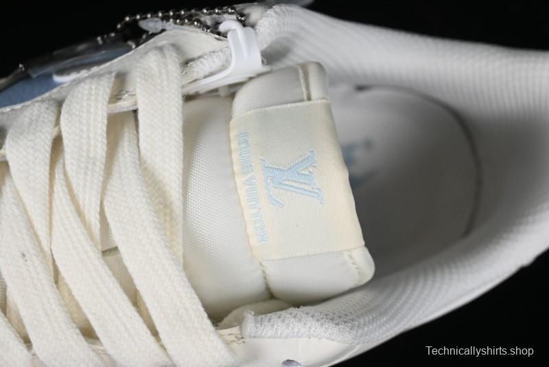 Nike Air Force 1 '07 Low LV Collaboration - Off White Ice Blue Casual Sneakers BB9599-203
