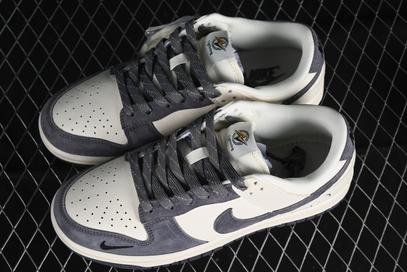 Nike SB Dunk Low Lightning Collaboration - Off White Navy Blue Small Blue Swoosh Anniversary High-End Custom Low-Top Casual Sneakers - XD1688-032